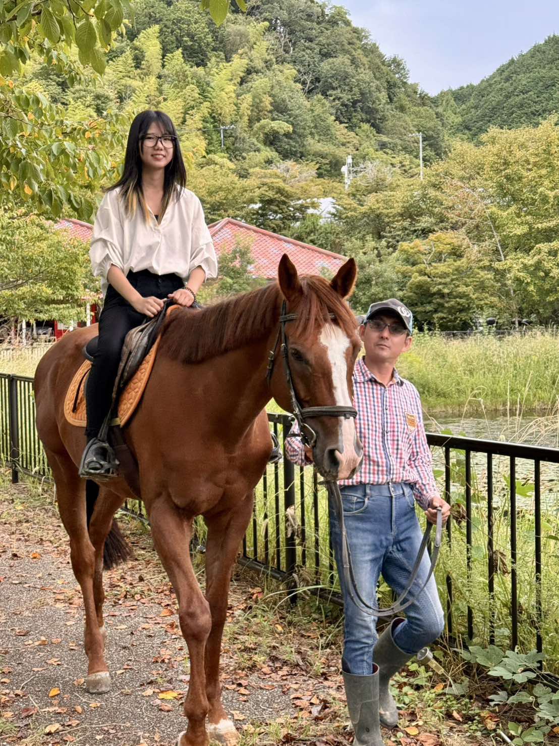 人気の池回りコースの様子